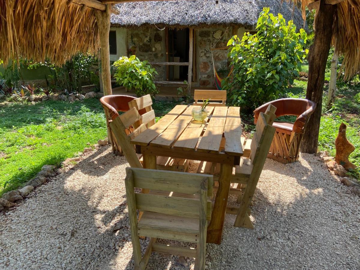 Encantadora Villa Maya Tradicional En Rancho Agroecologico Tzucaceb エクステリア 写真