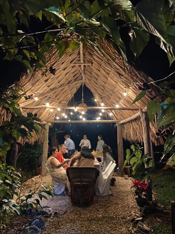Encantadora Villa Maya Tradicional En Rancho Agroecologico Tzucaceb エクステリア 写真